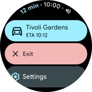 Press the required mode of transportation.