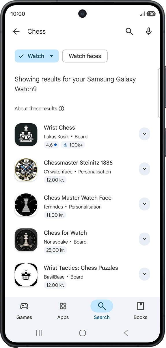 On your phone: Press the required app.