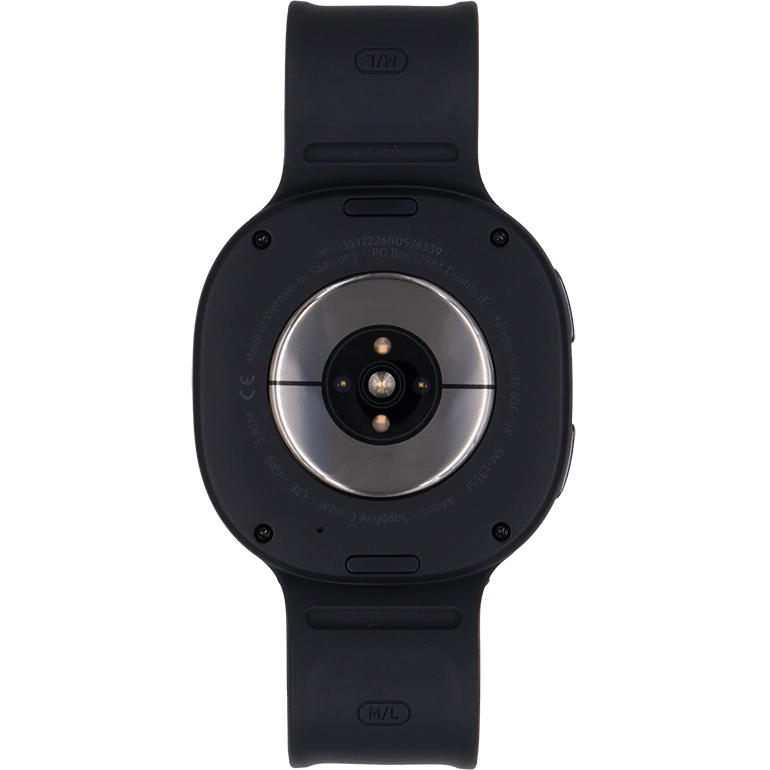 Place the back of your smartwatch on the magnetic charger allowing it to click into place.
