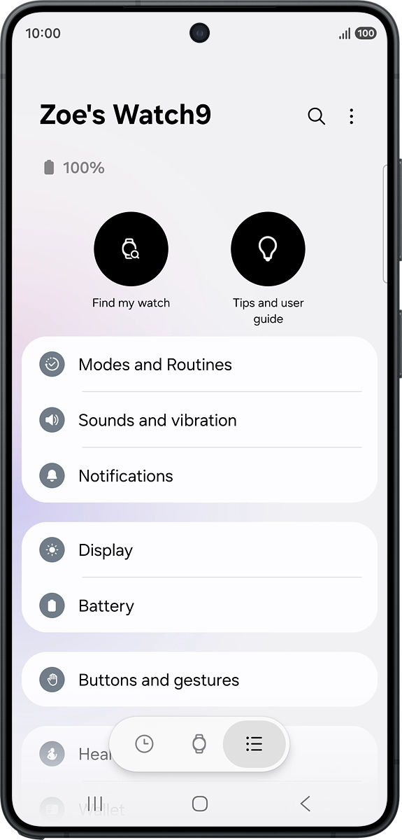 On your phone: Press Find my watch.