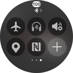 Press the flight mode icon to turn the function on or off.