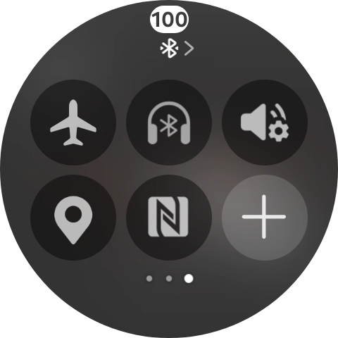 Press the flight mode icon to turn the function on or off.
