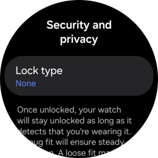 Press Lock type.