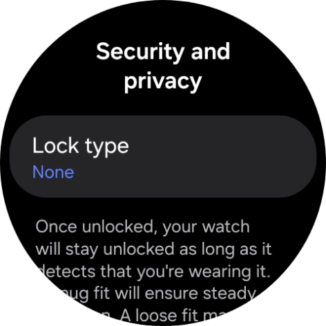 Press Lock type.