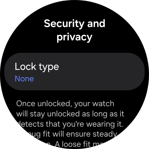 Press Lock type.