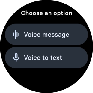 Press the required setting and follow the instructions on the screen to record and send the required reply.