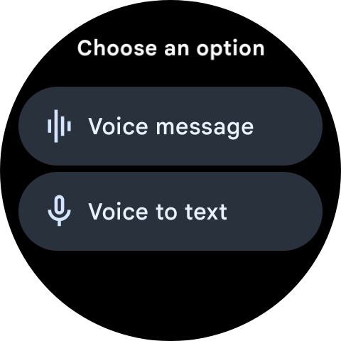 Press the required setting and follow the instructions on the screen to record and send the required reply.