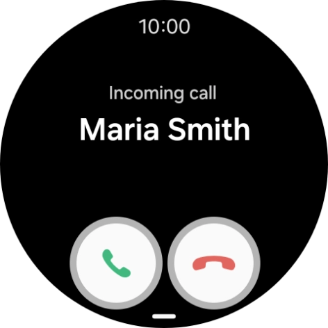 Press the accept call icon and slide your finger upwards to answer the call.