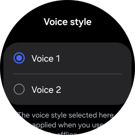 Press the required voice.