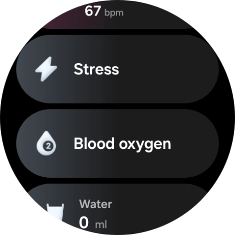 Press Blood oxygen. Press Blood oxygen.