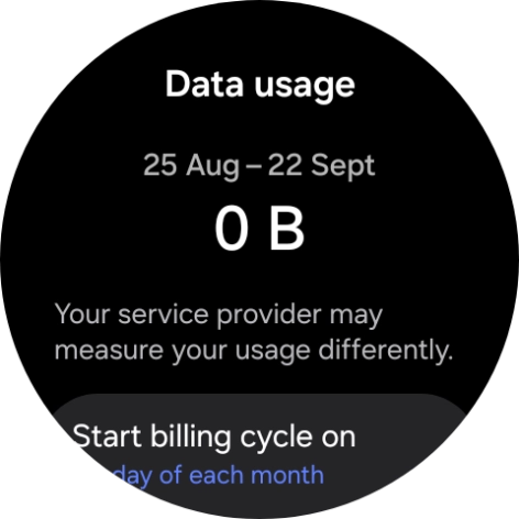 The total data usage is displayed.