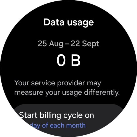 The total data usage is displayed.