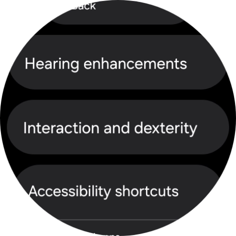 Press Hearing enhancements and follow the instructions on the screen to select the required settings.
