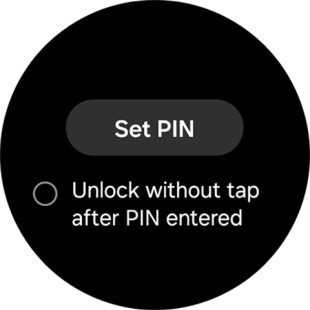 Press Set PIN.