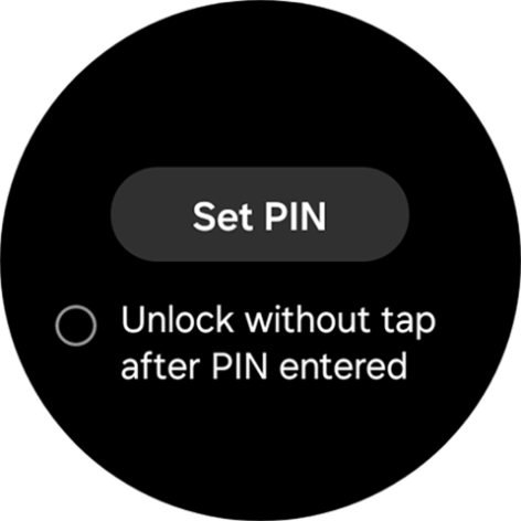 Press Set PIN.