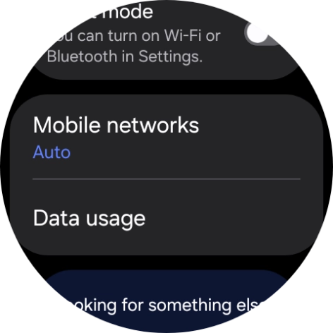 Press Data usage.