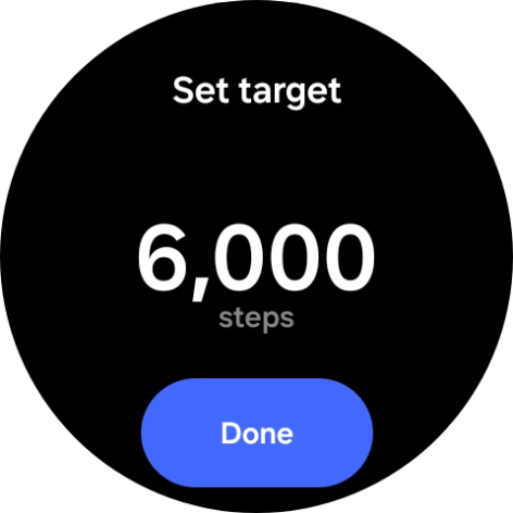 Slide your finger up or down on the screen to select the required goal. Slide your finger up or down on the screen to select the required goal.