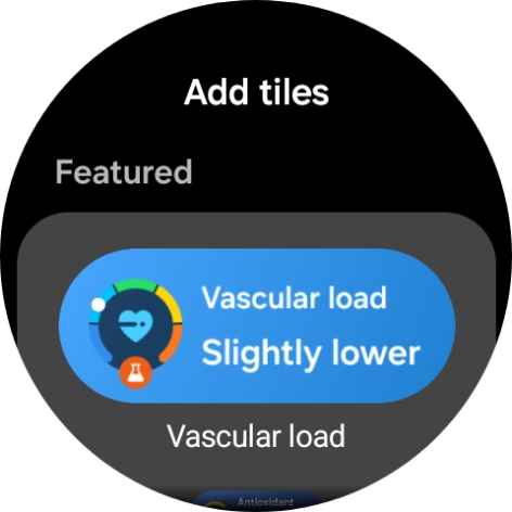 Press the required widget to add it.