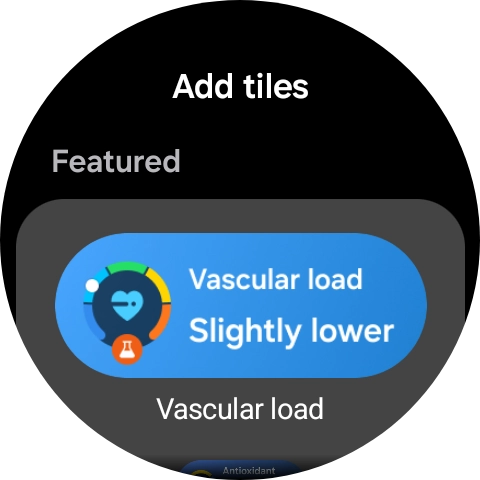 Press the required widget to add it.