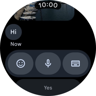 Press the microphone icon.