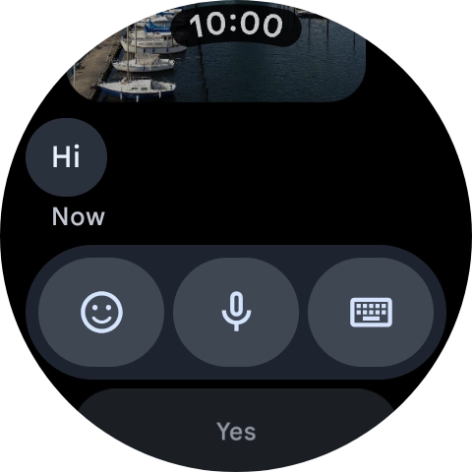 Press the microphone icon.