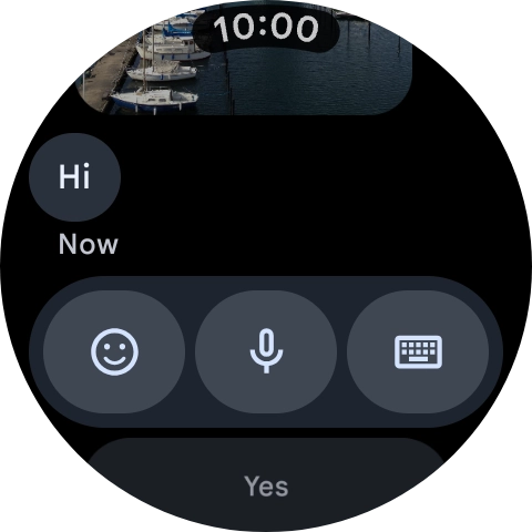Press the microphone icon.