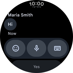 Press the microphone icon.
