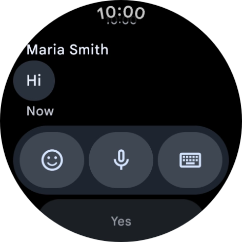 Press the microphone icon.