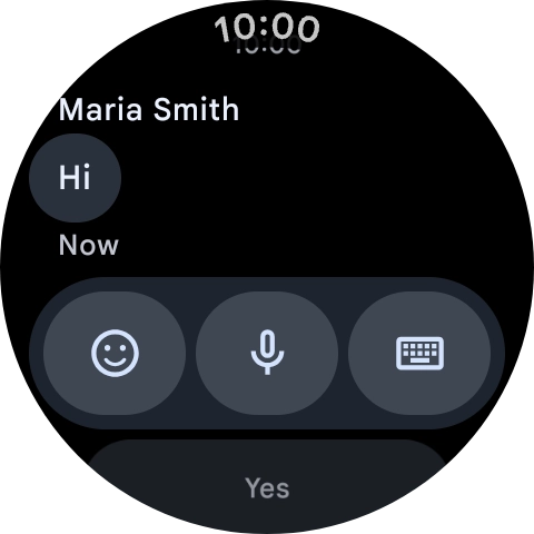 Press the microphone icon.