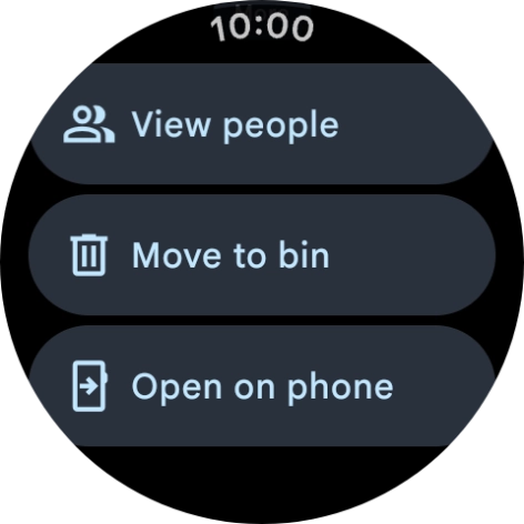 Press Move to bin.