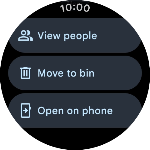 Press Move to bin.