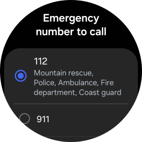 Press the required setting.