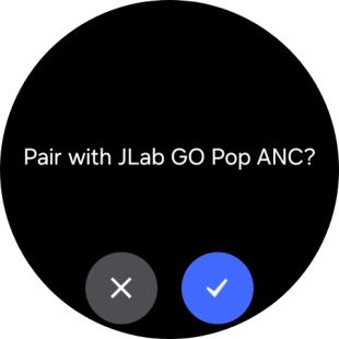 Press the confirm icon.