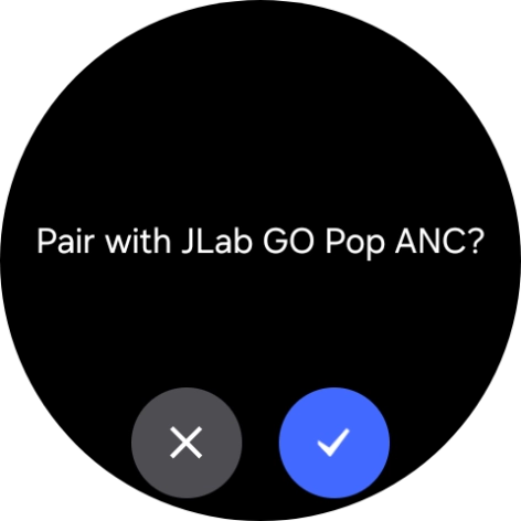 Press the confirm icon.