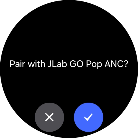 Press the confirm icon.