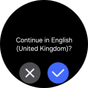 Press the confirm icon. Press the confirm icon.