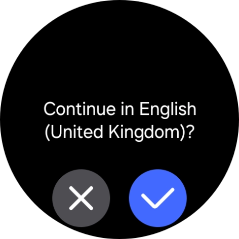 Press the confirm icon. Press the confirm icon.