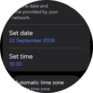 Press Set date.
