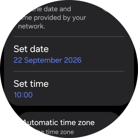 Press Set date.