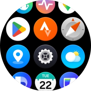 Press the settings icon.