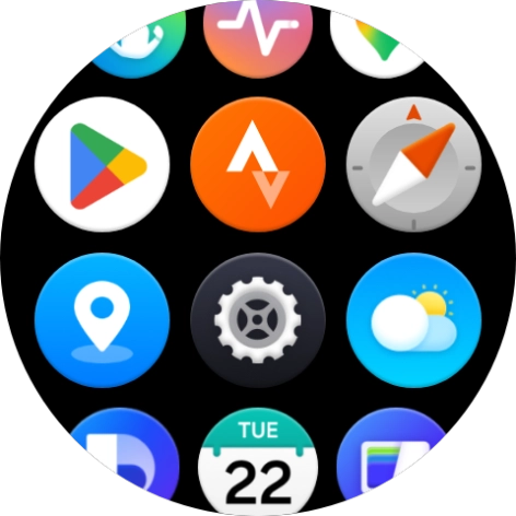 Press the settings icon.