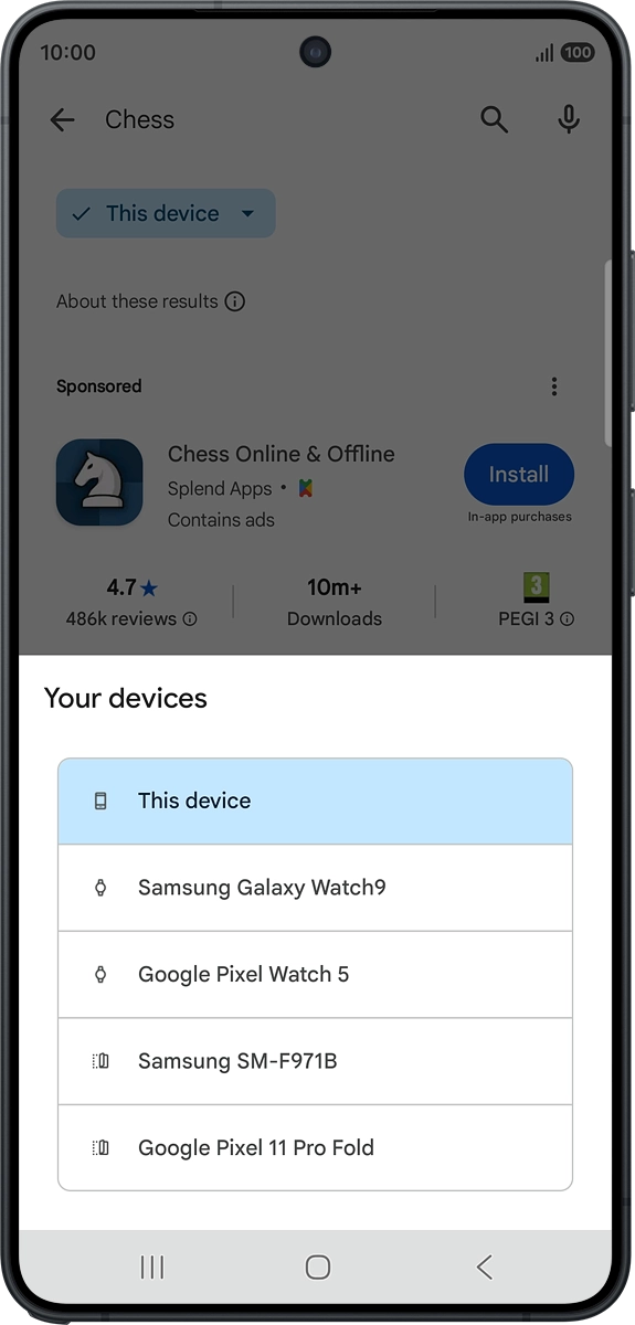 On your phone: Press Watch.