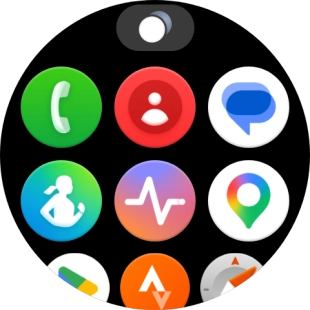 Press the Google Maps icon.