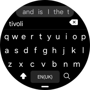 Key in the required destination and press the search icon.