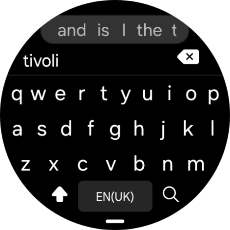 Key in the required destination and press the search icon.