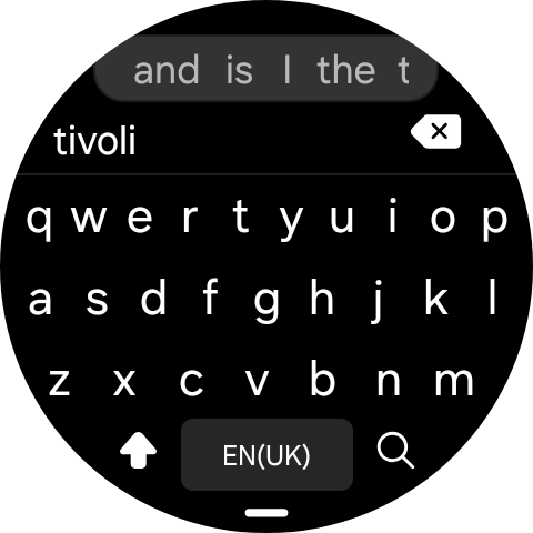 Key in the required destination and press the search icon.