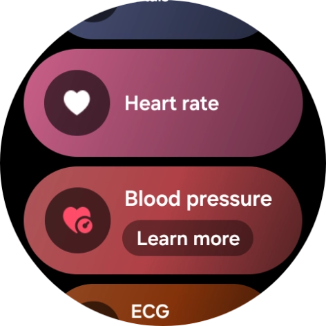 Press Heart rate. Press Heart rate.