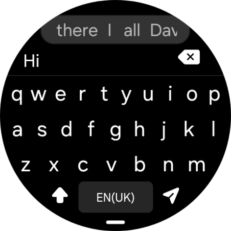 Press the send icon.