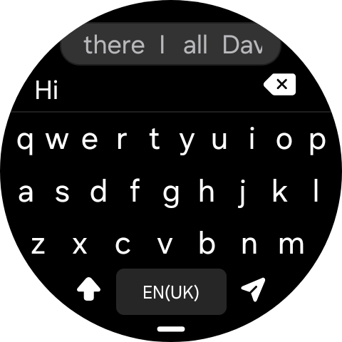 Press the send icon.