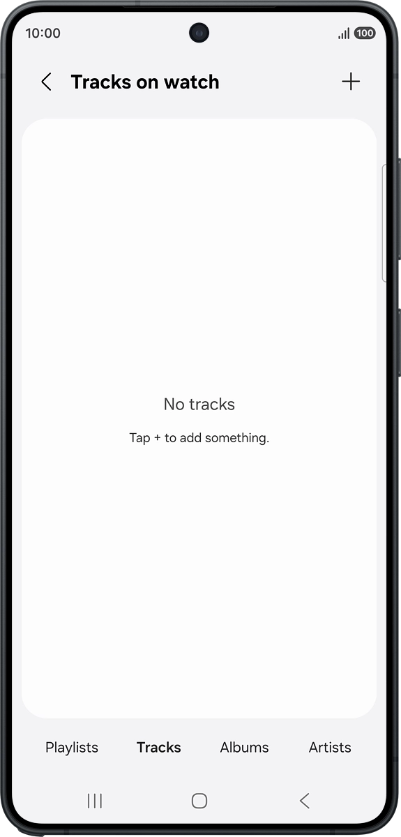 On your phone: Press the add icon.